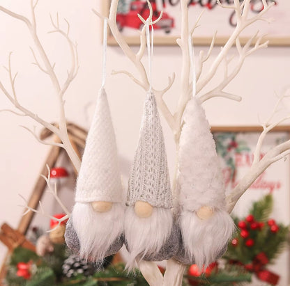 3 x Knitted Hanging Gonks