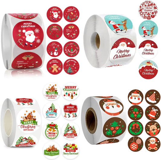 Festive Stickers - 500 Pack