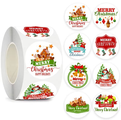 Festive Stickers - 500 Pack