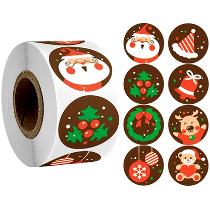 Festive Stickers - 500 Pack