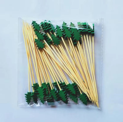 Festive Cocktail Sticks - 50 Pack