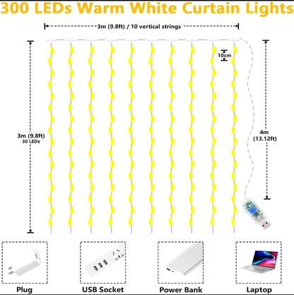 Fairy Light Curtain 3 Meter & 300 LED