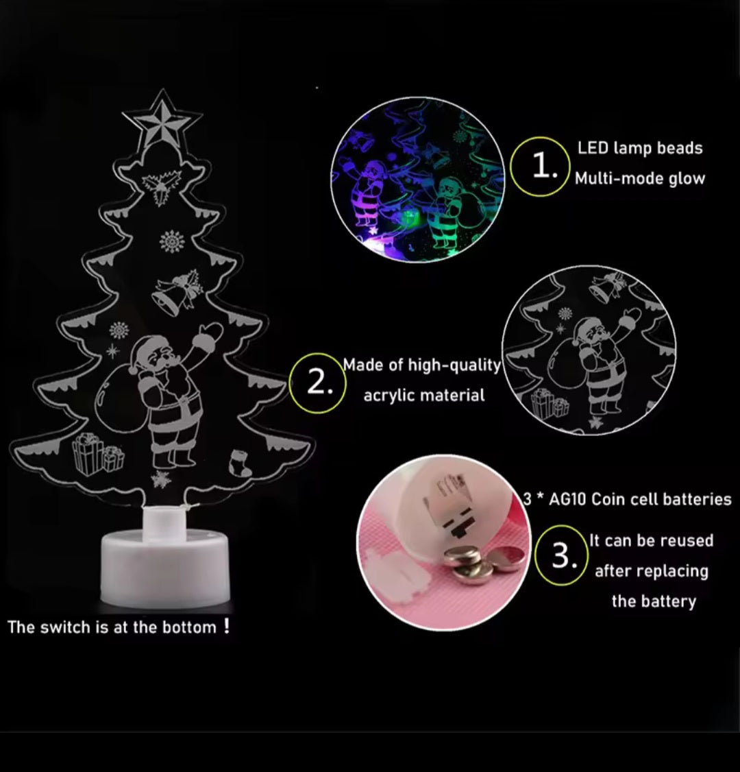 LED Mini Christmas Character Night Light