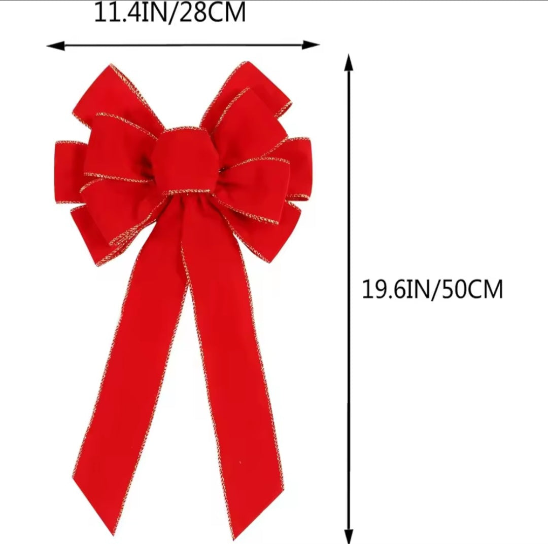 Large Red Christmas Bows