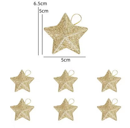 24 Festive Star Pendants