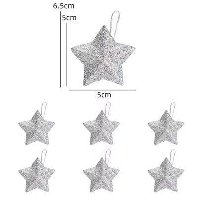 24 Festive Star Pendants